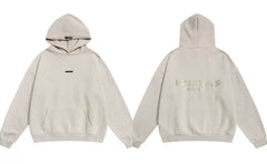 Fog Essentials Oversized Double‑Sided Print Hoodie, Drop‑Shoulder Loose Fit Pullover Sweatshirt
