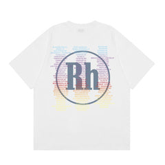 Rhude Racing Car Checkered Flag Graphic Short Sleeve T-Shirt