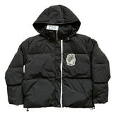 SAINT VANITY Fashion V-neck Hooded Embroidered Down Jacket