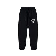 Fog Essentials Classic Black‑White Logo Jogger Sweatpants Unisex Tapered Casual Street Trousers