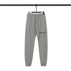 Fog Essentials Light Grey Essential Joggers – Soft Casual Fit with Tapered Cuffs