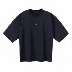 Kanyeyeezy Small Logo Oversized Half‑Sleeve T‑Shirt