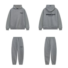 Fog Essentials Letter Print Oversized Hoodie & Sweatpants Two‑Piece Set