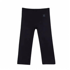 Kanye Black Straight‑Leg Elastic‑Waist Casual Sweat Pants