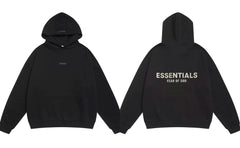 Fog Essentials Bold Contrast Logo Hoodie, Oversized Heavy‑Weight Street‑Wear Pullover