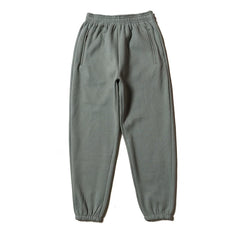 Yeezy Warm‑Lined Sage Grey Loose Jogger Sweatpants Fleece Lined Casual Winter Trousers