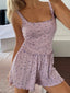 European and American style cross-border independent station women's vest pajamas casual sweet floral pants pockets shorts home suit set for women (6)