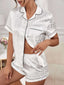 Cross border European and American new leopard print cardigan, lapel pajamas, women's sexy, fashionable, casual home clothes two-piece set for women (2)