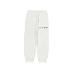 Kanye White Cuffed Jogger Sweat Pants Front Graphic Print