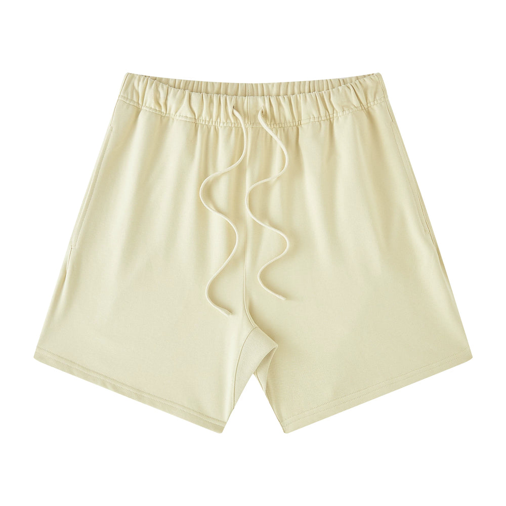 Yeezy Cream Beige Oversized Casual Drawstring Sweat Shorts