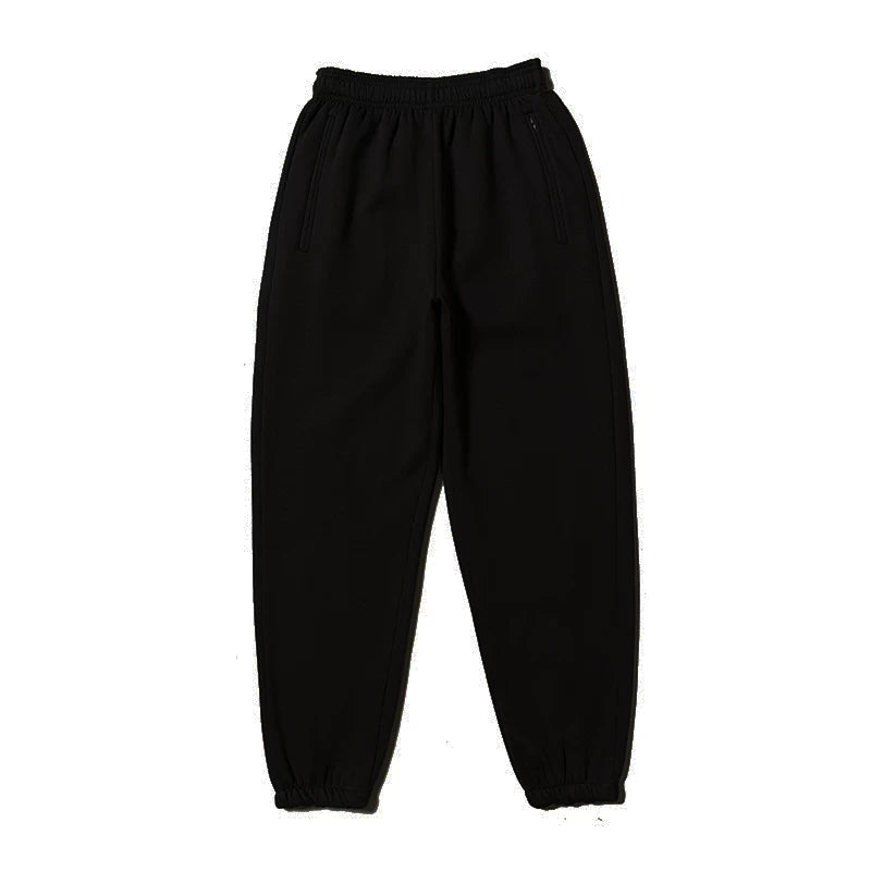 Yeezy Black Classic Loose‑Fit Jogger Sweatpants Elastic Cuff Hip‑Hop Streetwear Pants