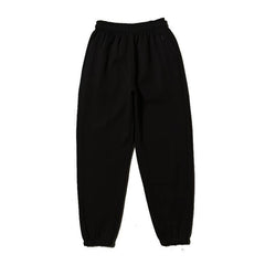 Yeezy Black Classic Loose‑Fit Jogger Sweatpants Elastic Cuff Hip‑Hop Streetwear Pants