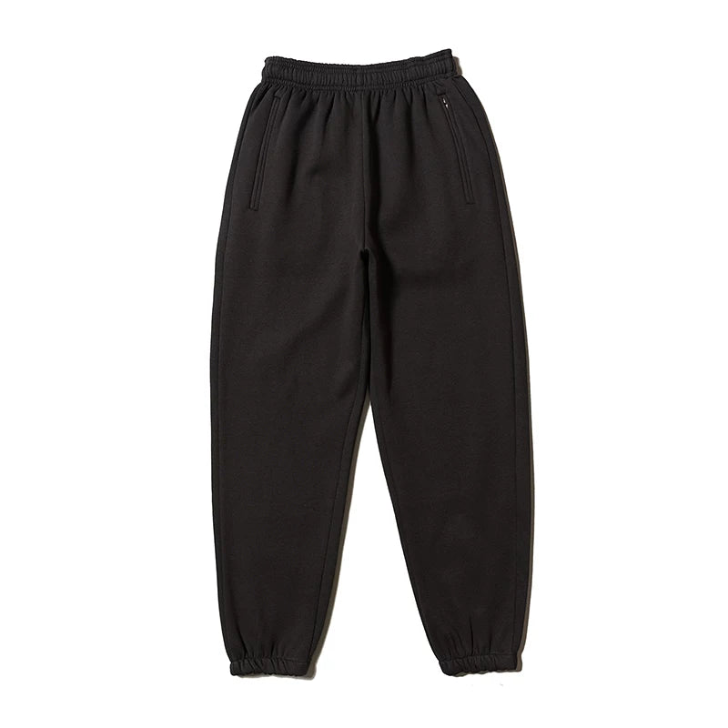 Yeezy Dark Brown Relaxed‑Fit Jogger Sweatpants Elastic Cuff Streetwear Pants