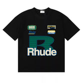 Rhude Big R Badge Graphic Short Sleeve T‑Shirt