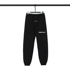 Fog Essentials Black Signature Joggers – Relaxed Fit Urban Streetwear Pants
