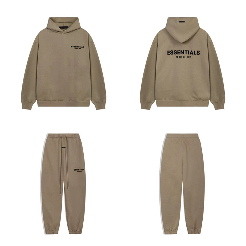 Fog Essentials Letter Print Oversized Hoodie & Sweatpants Two‑Piece Set