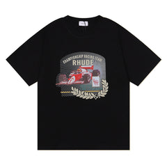 Rhude Vintage Racing Car Graphic Short Sleeve T-Shirt
