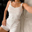 Cross border women's lace camisole pajamas with European and American style, fashionable and sexy casual vest shorts, home suit set for women (1)