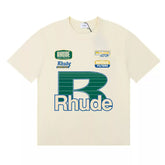 Rhude Racing Motor Large R Logo Badge Graphic Short Sleeve T-Shirt