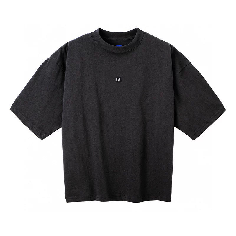 Kanyeyeezy Small Logo Oversized Half‑Sleeve T‑Shirt