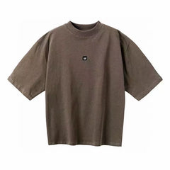 Kanyeyeezy Small Logo Oversized Half‑Sleeve T‑Shirt
