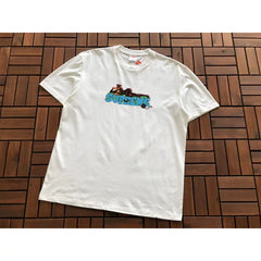 Supreme White Multicolor Art Logo Short‑Sleeve T‑Shirt Hip‑Hop Street‑Wear Tee