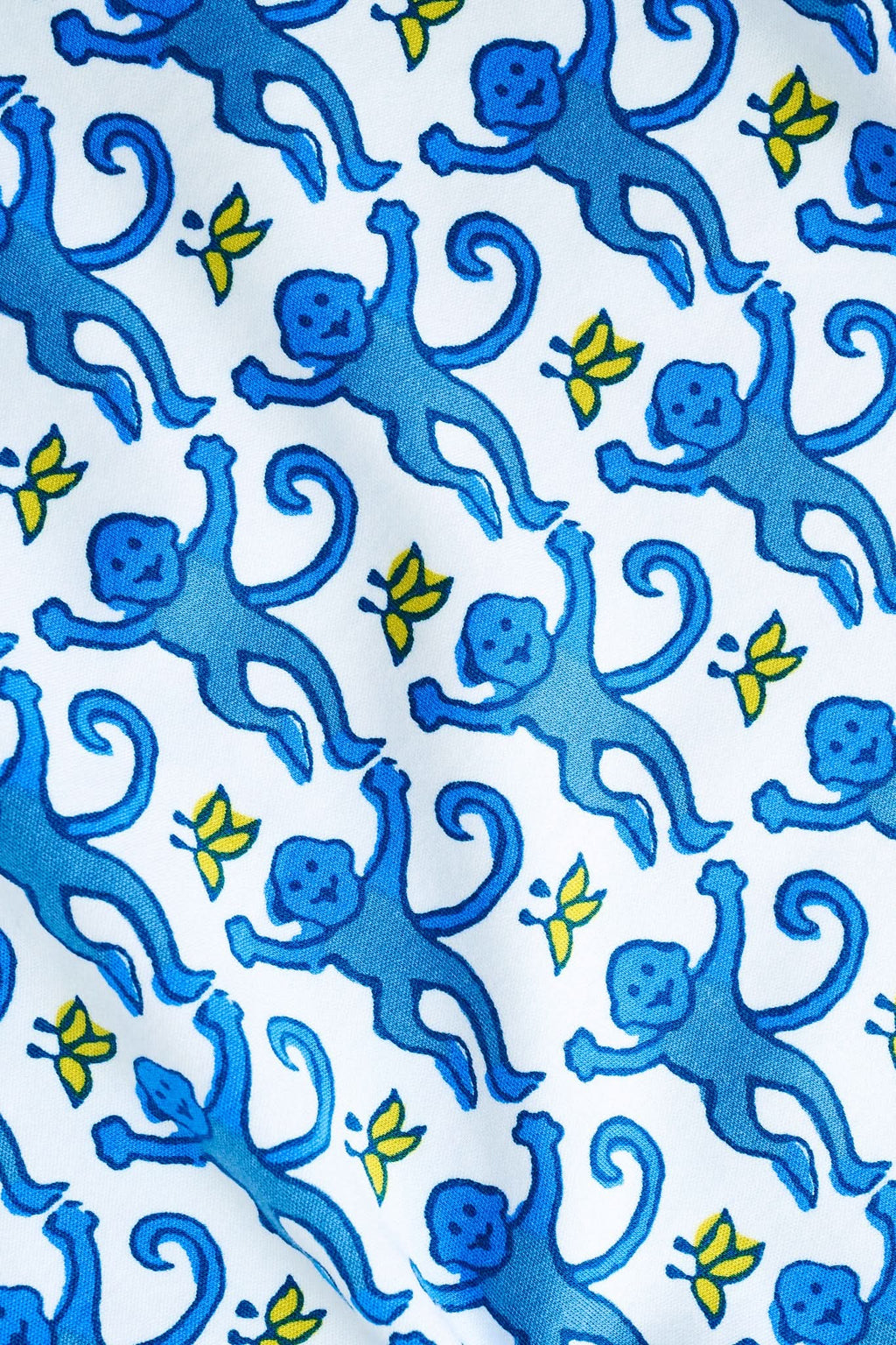 Monkey Long Sleeve Polo Pajamas