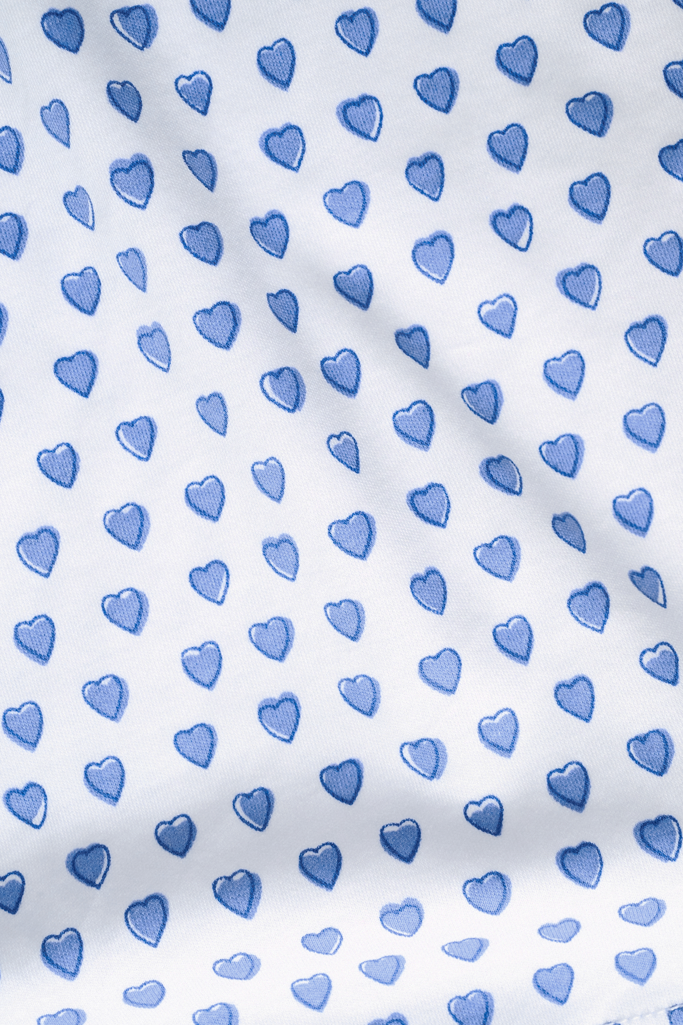 Hearts Long Sleeve Polo Pajamas