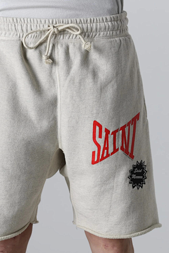 Saint Michael Angular Font Graphic Logo Sweat Shorts