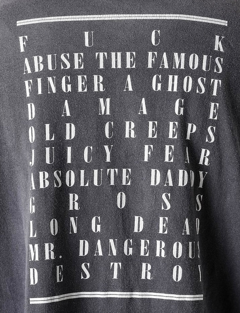 Saint Michael Tempest Graphic & Back Script Sweatshirt