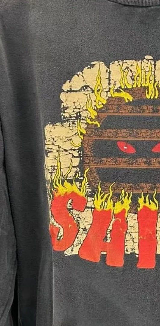 Saint Michael Live In Hell Graphic Vintage Sweatshirt