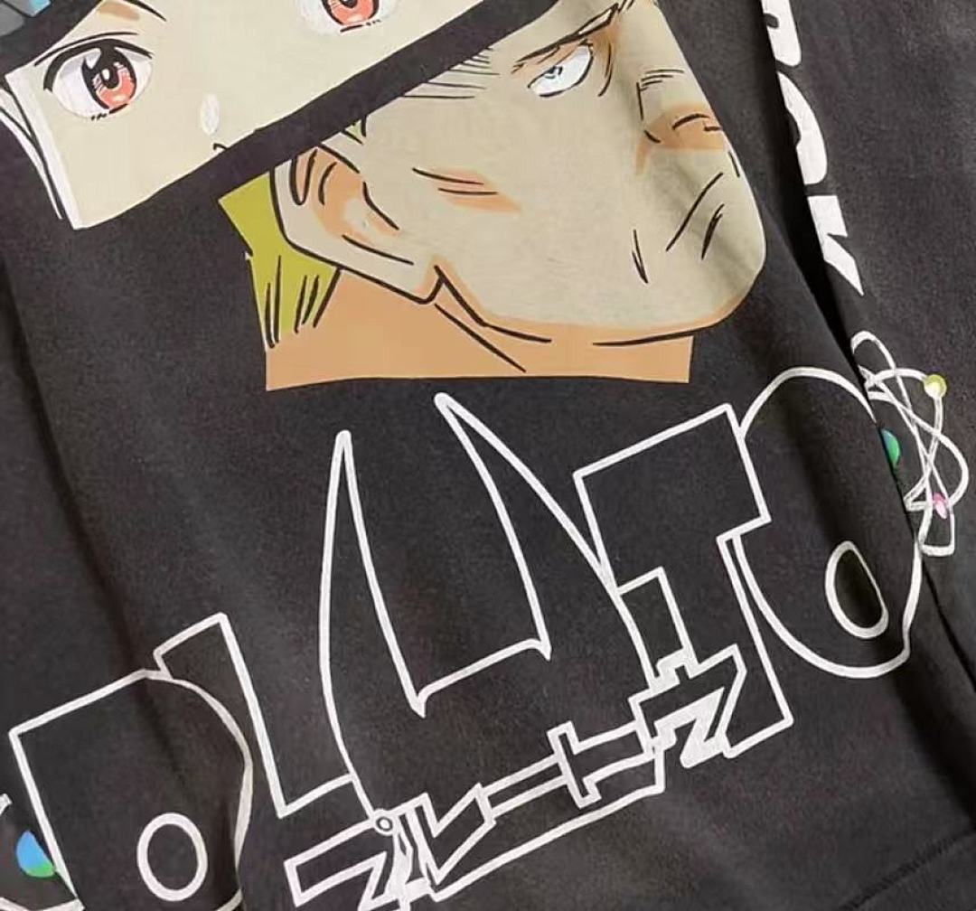 Saint Michael Character Artwork & Text Graphic Sweatshirt