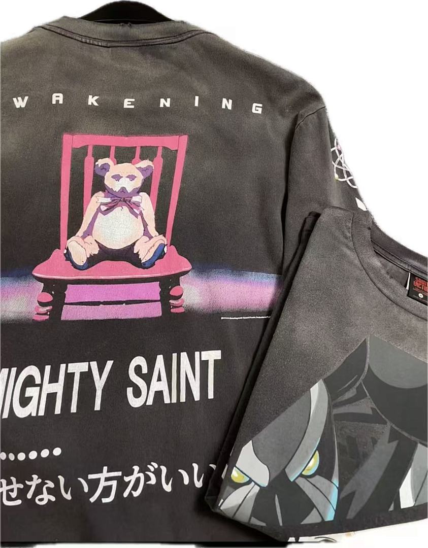 Saint Michael Character Artwork & Text Graphic Sweatshirt