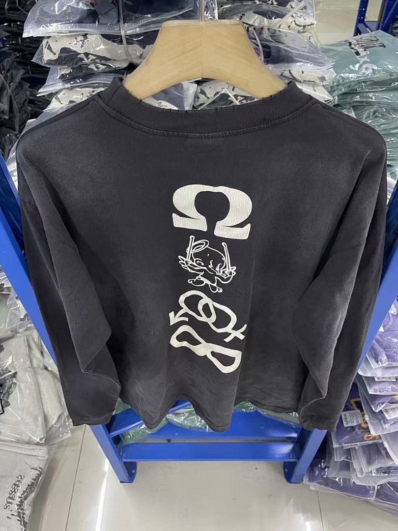 Saint Michael Sword Graphic & Text Long Sleeve Sweatshirt