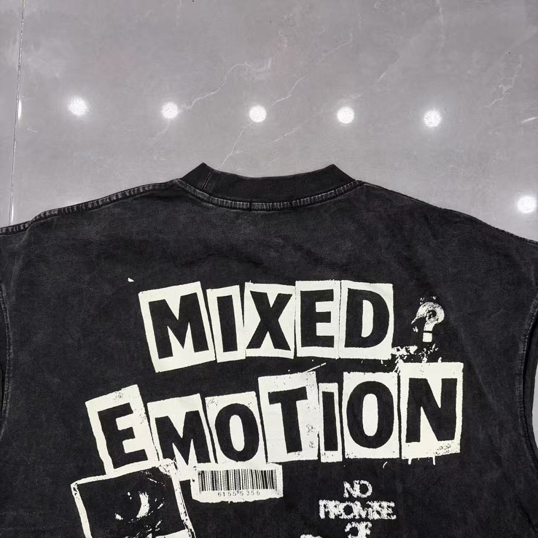 Mixed Emotion Layered Archive Sleeveless Top
