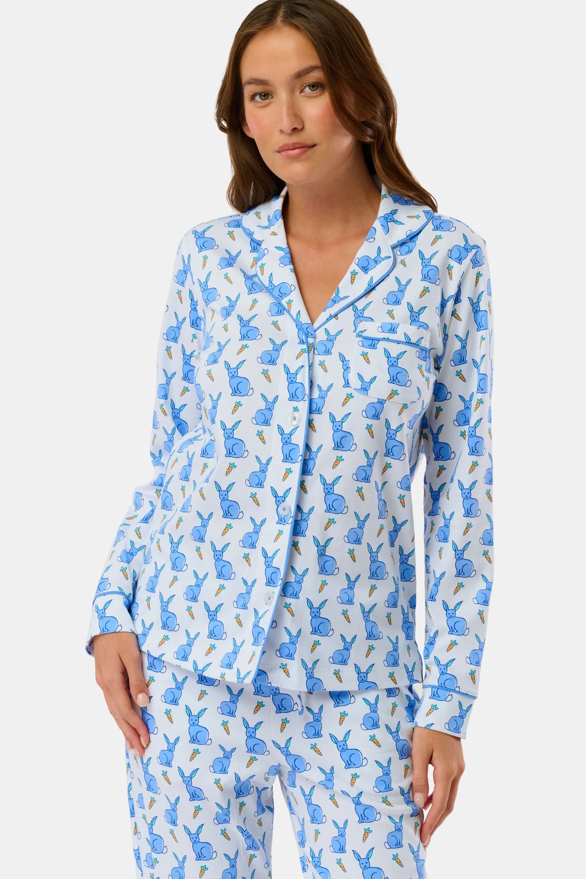 Romy the Rabbit Long Sleeve Polo Pajamas