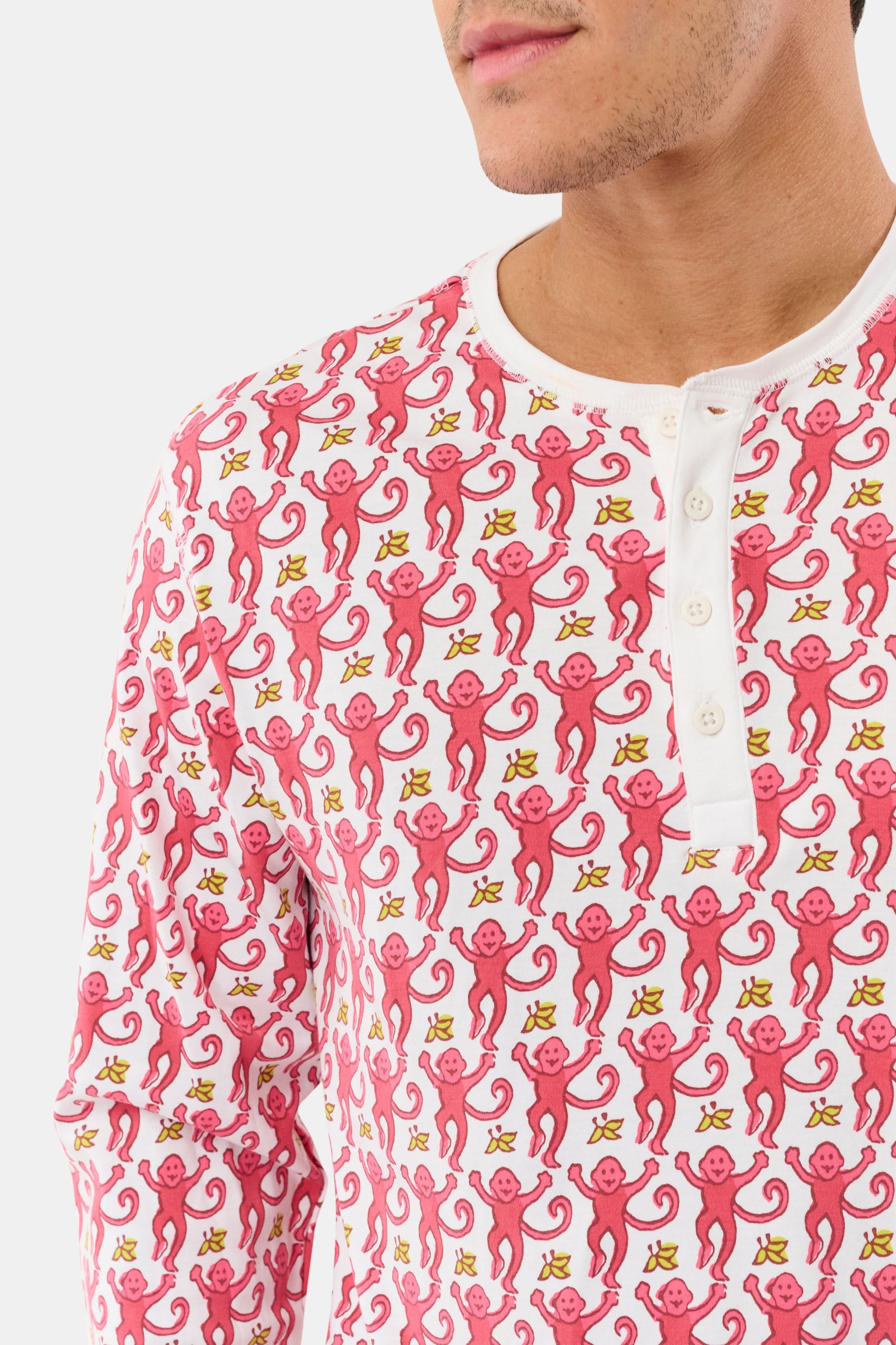 Mens Monkey Spencer Pajamas