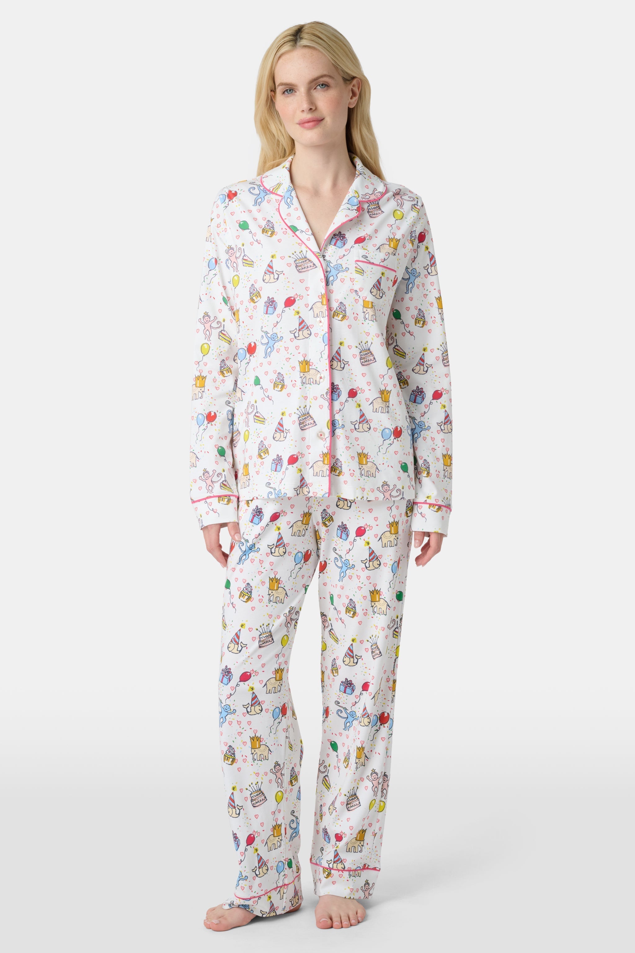 Birthday Bonanza Long Sleeve Polo Pajamas