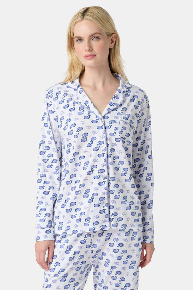 Moby Long Sleeve Polo Pajamas Main Image