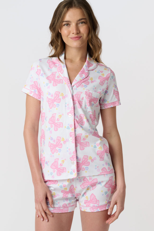 Doily Beaux Polo Pajamas Hover Image