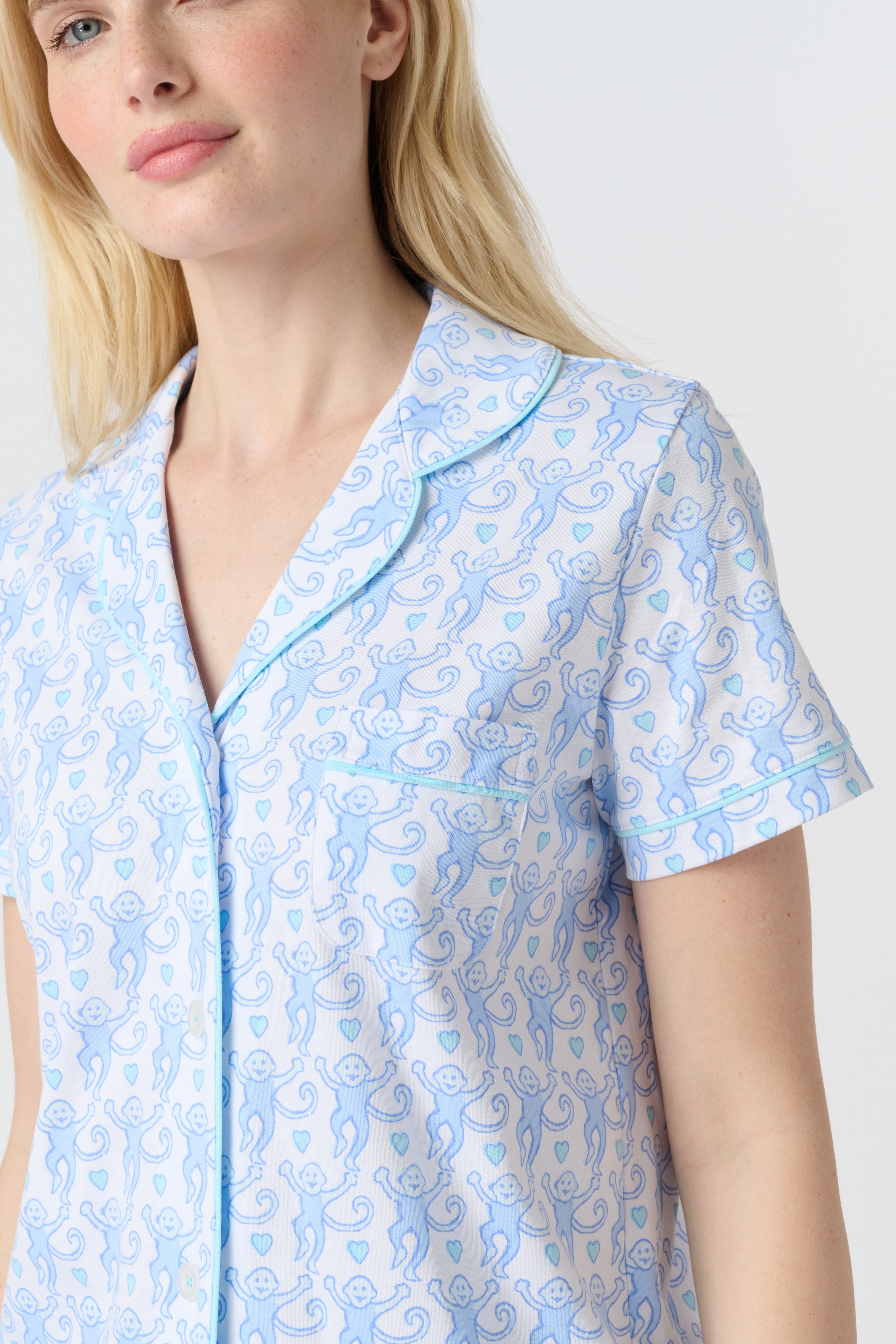 Lovely Monkey Polo Pajamas