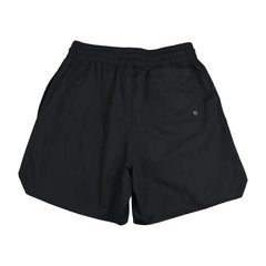 Rhude Bold Logo Yellow Drawstring Black Streetwear Board Shorts