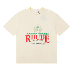 Rhude Yacht Club East Hampton Crest Graphic Short Sleeve T-Shirt