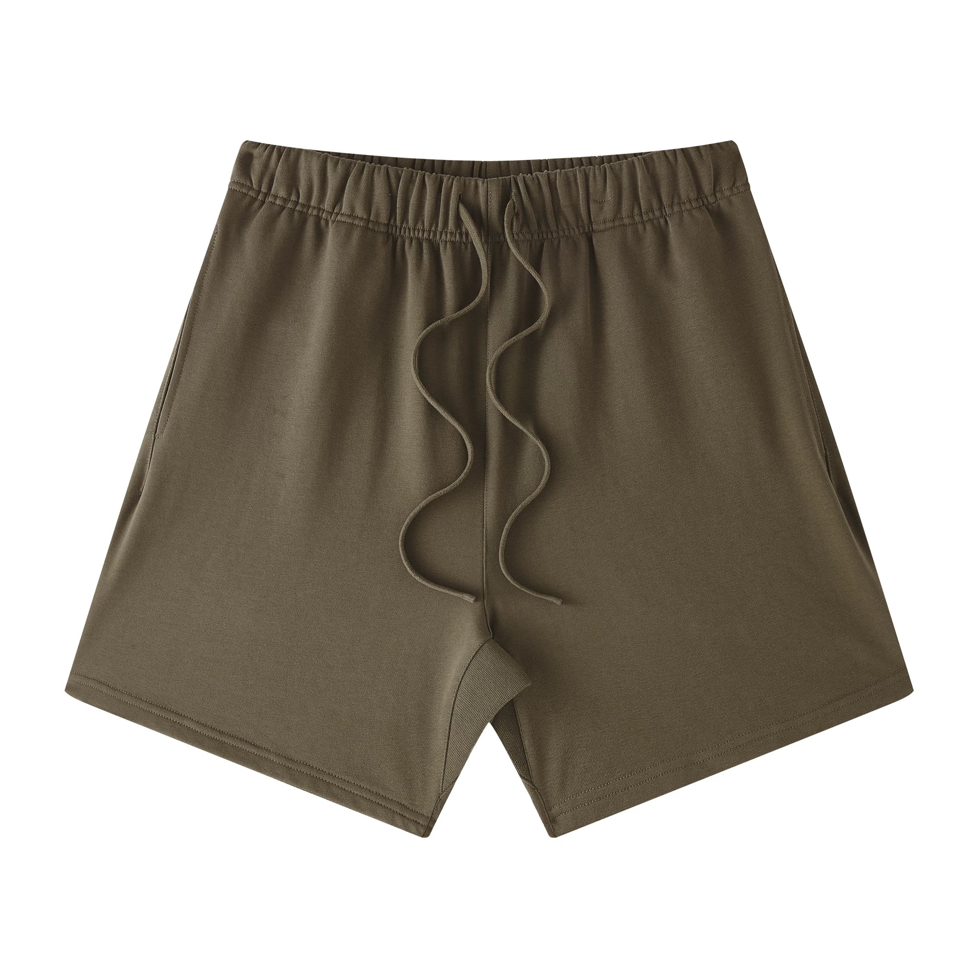 Yeezy Coffee Brown Relaxed‑Cut Breathable Drawstring Sweat Shorts
