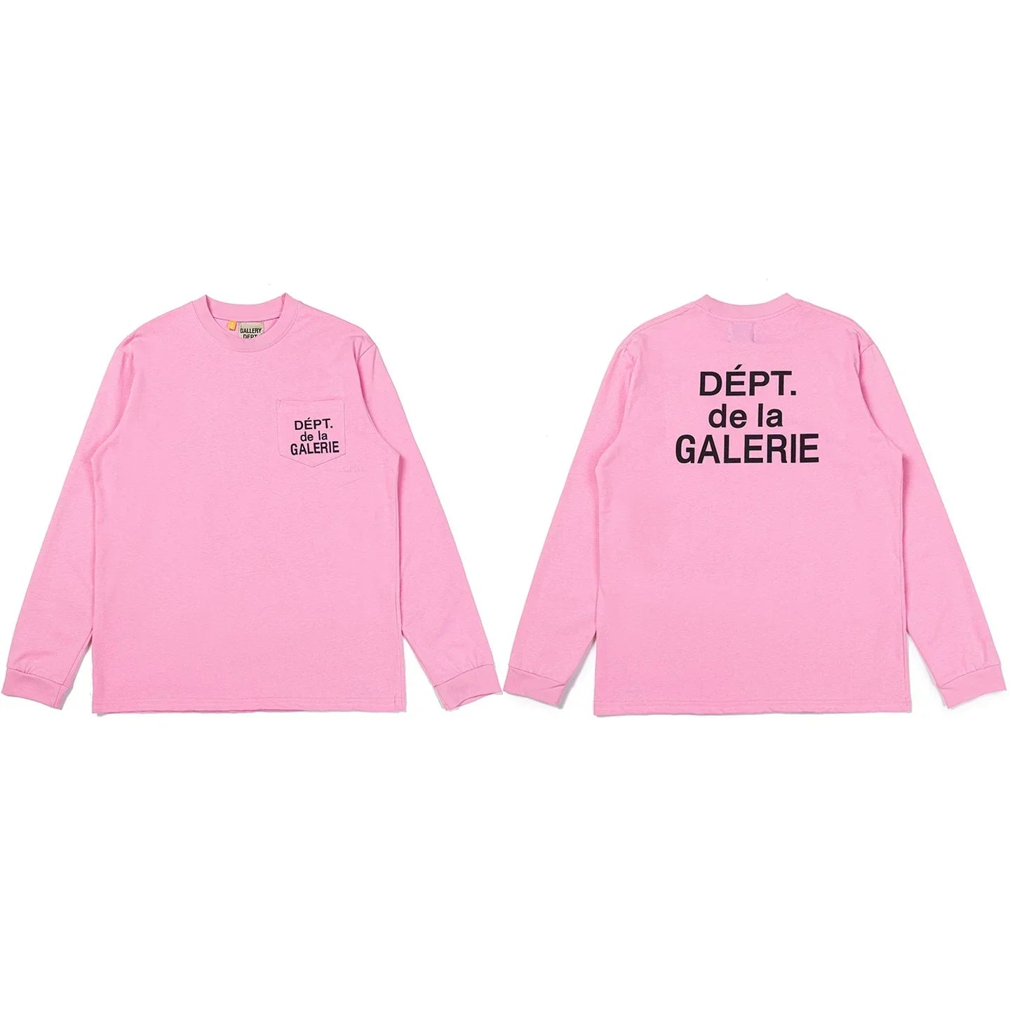 Gallery Dept. Pocket DÉPT. de la GALERIE Long Sleeve T-Shirt - Pink