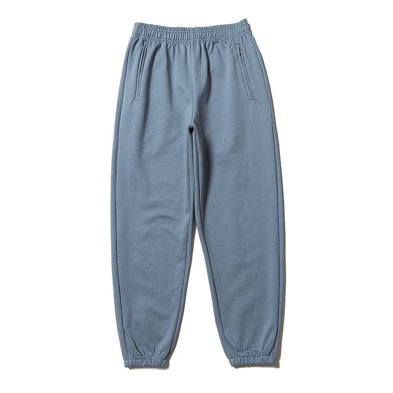 Yeezy Dusty Blue Textured Relaxed‑Fit Jogger Sweat Pants