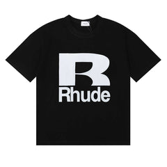 Rhude Big R Logo Front Graphic Short Sleeve T-Shirt