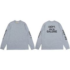 Gallery Dept. Sleeve Print DÉPT. de la GALERIE Long Sleeve T-Shirt - Light Grey
