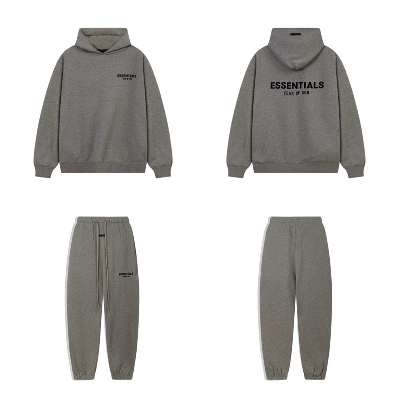 Fog Essentials Letter Print Oversized Hoodie & Sweatpants Two‑Piece Set