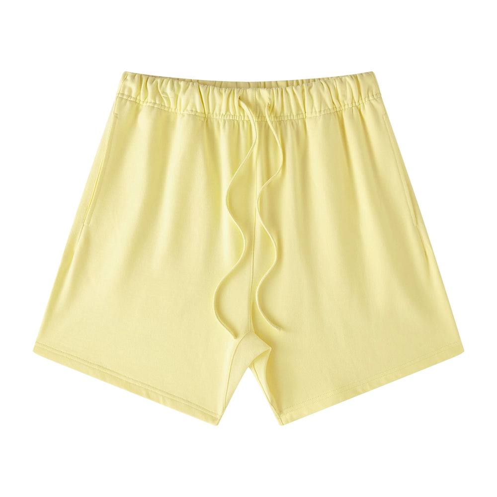 Yeezy Pale Yellow Relaxed‑Cut Breathable Drawstring Sweat Shorts